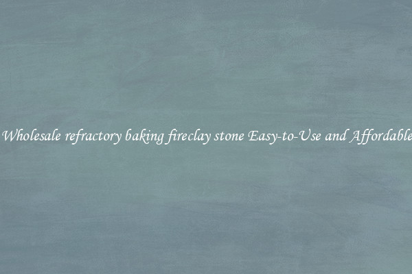 Wholesale refractory baking fireclay stone Easy-to-Use and Affordable