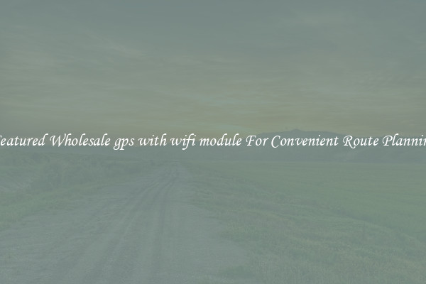 Featured Wholesale gps with wifi module For Convenient Route Planning