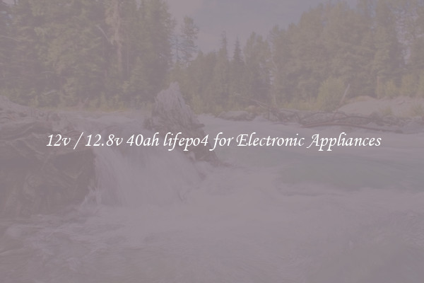 12v / 12.8v 40ah lifepo4 for Electronic Appliances