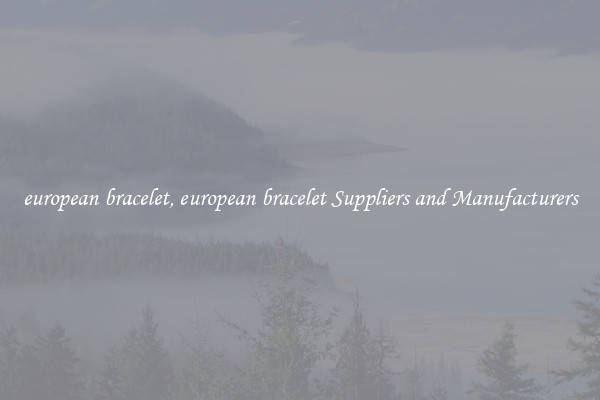 european bracelet, european bracelet Suppliers and Manufacturers