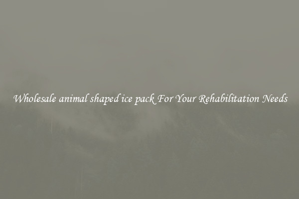 Wholesale animal shaped ice pack For Your Rehabilitation Needs