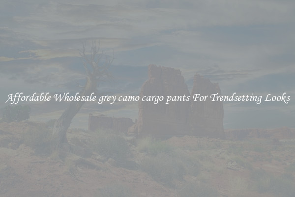 Affordable Wholesale grey camo cargo pants For Trendsetting Looks