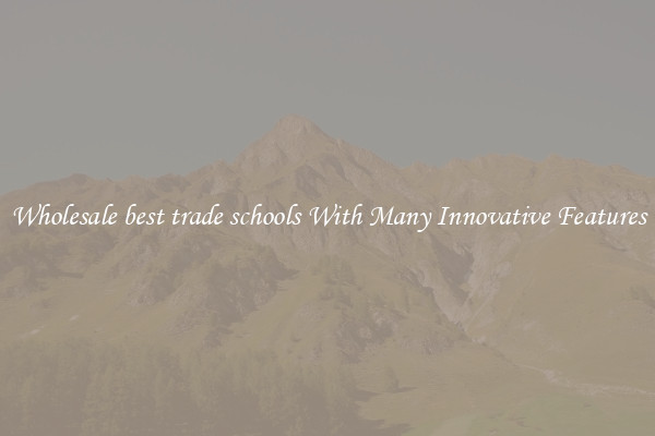 Wholesale best trade schools With Many Innovative Features