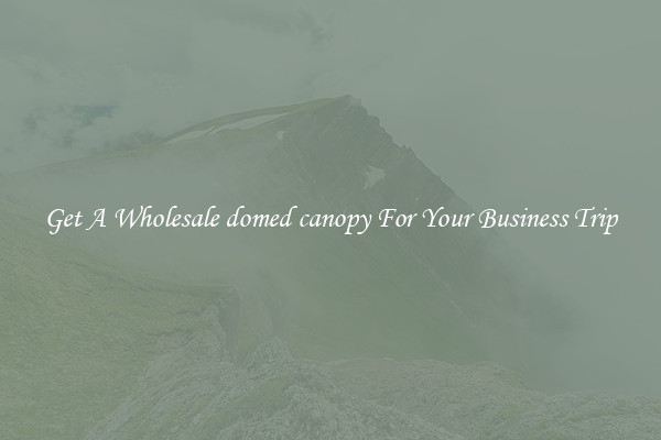 Get A Wholesale domed canopy For Your Business Trip