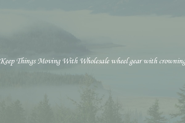 Keep Things Moving With Wholesale wheel gear with crowning