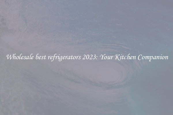 Wholesale best refrigerators 2023: Your Kitchen Companion