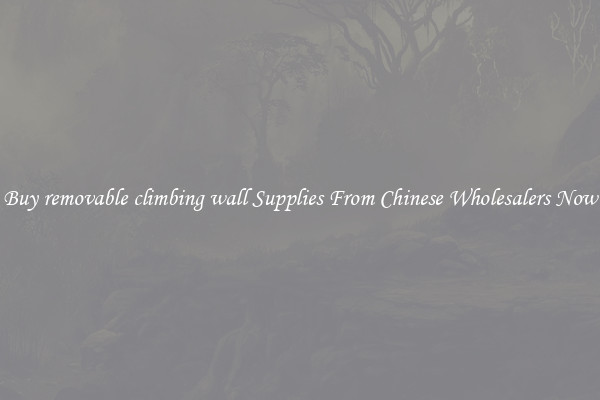 Buy removable climbing wall Supplies From Chinese Wholesalers Now