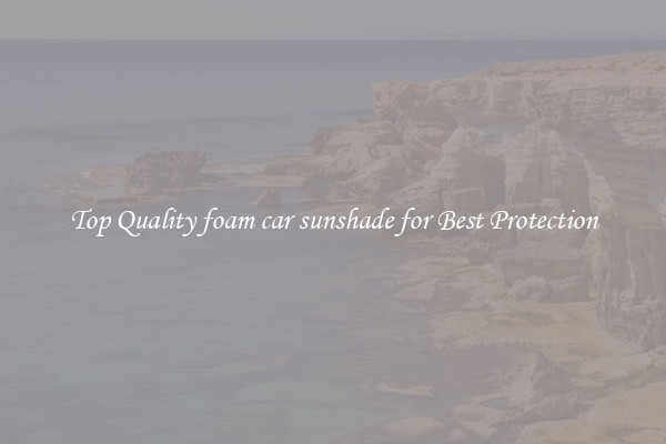 Top Quality foam car sunshade for Best Protection