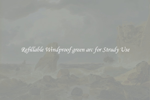 Refillable Windproof green arc for Strudy Use