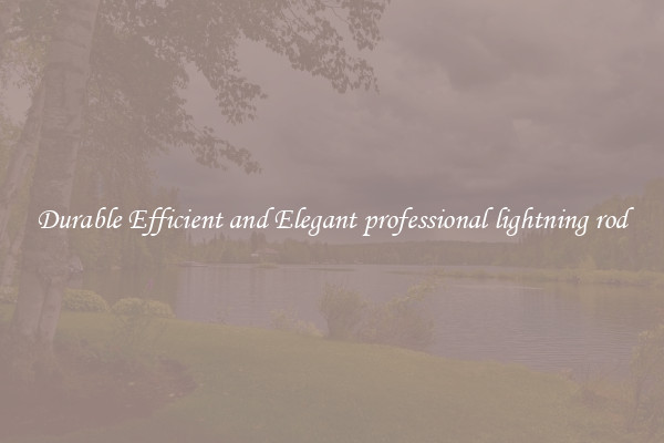 Durable Efficient and Elegant professional lightning rod