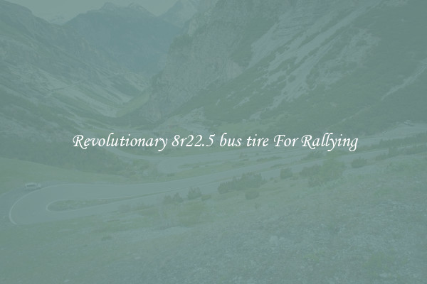 Revolutionary 8r22.5 bus tire For Rallying