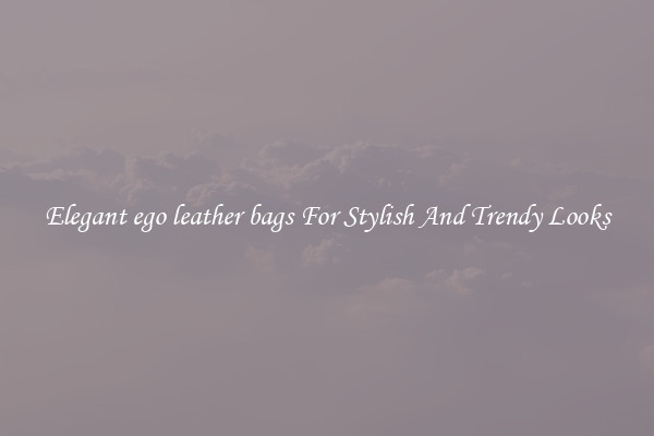 Elegant ego leather bags For Stylish And Trendy Looks